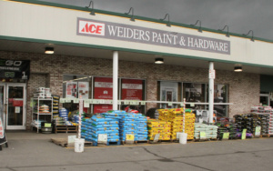 Picture of the store front of Weider's Ace Hardware in Honeoye Falls