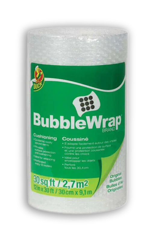 a picture of a roll of bubble wrap
