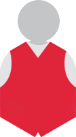 Avatar icon wearing a red vest.